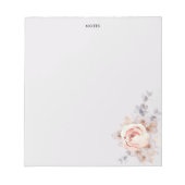 Bloc-note Aquarelle rousse rustique fleurit (Devant)