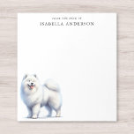 Bloc-note Aquarelle Samoyée Du Bureau De<br><div class="desc">Aquarelle Samoyed "From the Desk Of" Bloc-notes, un mélange de fonctionnalité et de charme qui fait de la patte pour les amateurs de chien ! Express votre dévotion canine en vous bousculant des notes sur cet exquis bloc-notes orné d'une aquarelle fantaisiste représentant l'adorable Samoyed. Adapté aux propriétaires de chiens et...</div>