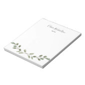 Bloc-note Aquarelle simple Verdure Botanique (Tourné)