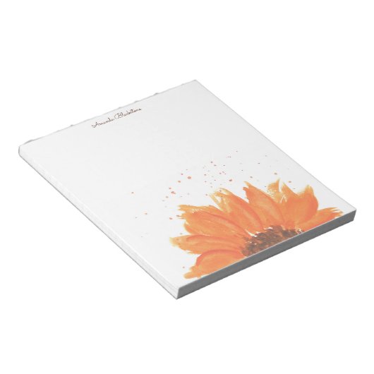 Bloc-note Aquarelle Tournesol (Incliné)