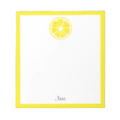 Bloc-note Aquarelle tranche citron (Devant)