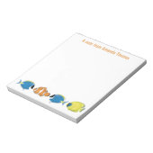 Bloc-note Aquarelle Tropical Fish Personnalisé (Tourné)