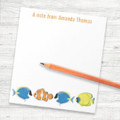 Bloc-note Aquarelle Tropical Fish Personnalisé