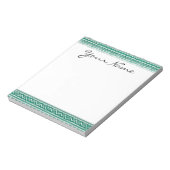 Bloc-note Aquarelle turquoise Abstraite Aztec Tribal Print P (Tourné)