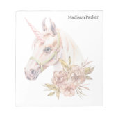 Bloc-note Aquarelle Unicorne (Devant)