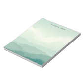 Bloc-note Aquarelle verte de la nature moderne Ombre stratif (Tourné)