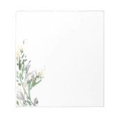 Bloc-note Aquarelle verte et argentée (Devant)