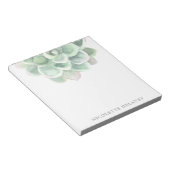 Bloc-note Aquarelle verte simple et élégante (Incliné)