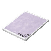 Bloc-note Aquarelle violette des Empreintes de pattes de chi (Tourné)