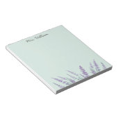 Bloc-note Aquarelle violette Lavande Florale (Incliné)