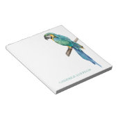 Bloc-note Ara bleu tropical personnalisé (Incliné)