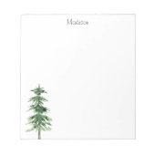 Bloc-note Arbre à pin aquarelle (Devant)