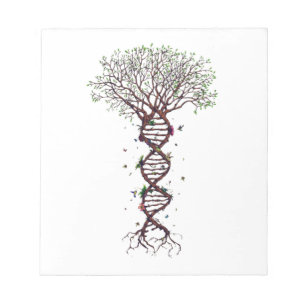 Bloc-note Arbre de la vie ADN Génétique Biologie Environneme