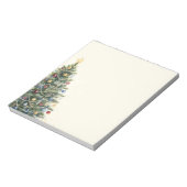 Bloc-note Arbre de Noël aquarelle rustique Noël Fêtes de fin (Tourné)