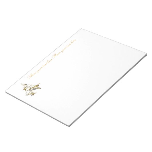 Bloc-note Arbre de Noël blanc 001 (Incliné)