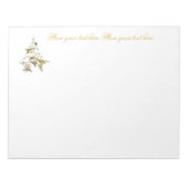 Bloc-note Arbre de Noël blanc 001 (Devant)