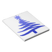 Bloc-note Arbre de Noël Cobalt bleu (Incliné)