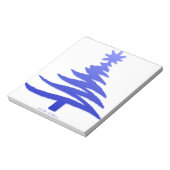 Bloc-note Arbre de Noël Cobalt bleu (Tourné)