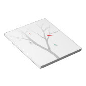 Bloc-note Arbre de Noël écarlate (Incliné)