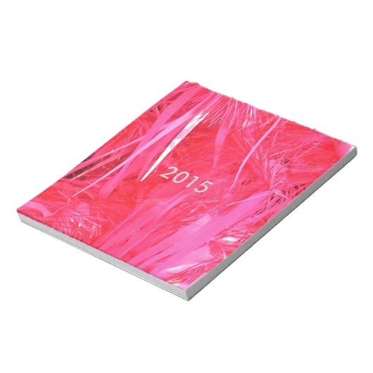 Bloc-note Arbre de Noël rose brillant (Tourné)