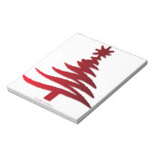 Bloc-note Arbre de Noël Rouge (Tourné)
