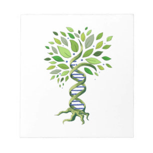 Bloc-note Arbre de vie génétique de l'ADN Environnement de b