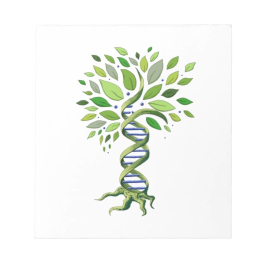 Bloc-note Arbre de vie génétique de l'ADN Environnement de b (Devant)