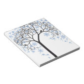 Bloc-note Arbre d'hiver avec des flocons et des oiseaux (Incliné)