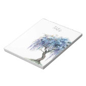 Bloc-note Arbre fleuri violet romantique (Tourné)