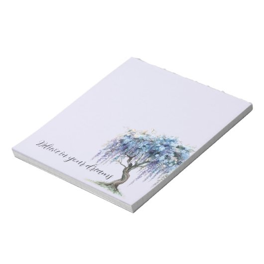 Bloc-note Arbre floral pourpre (Tourné)