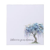 Bloc-note Arbre floral pourpre (Devant)