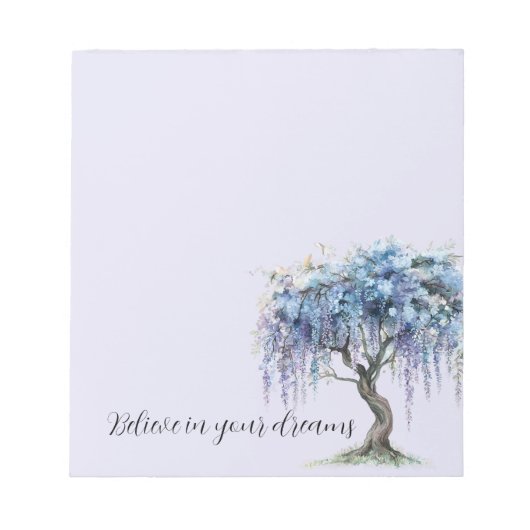 Bloc-note Arbre floral pourpre (Devant)