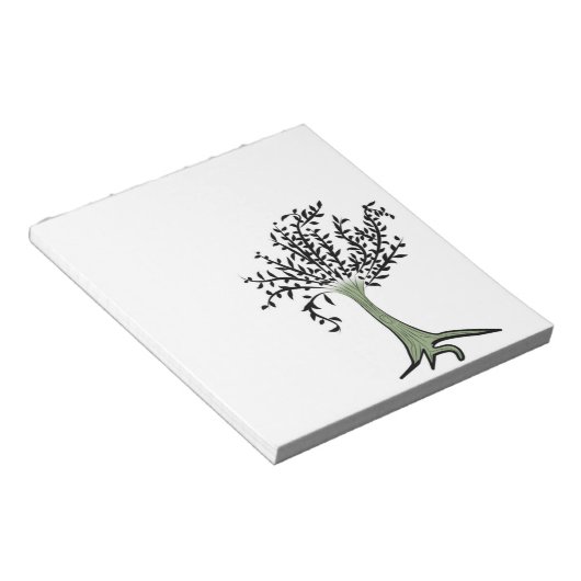 Bloc-note Arbre vert (Incliné)