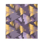 Bloc-note arbres de Noël pourpres (Devant)