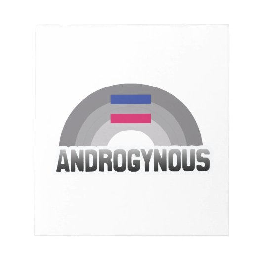 BLOC-NOTE ARC-EN-CIEL ANDROGYNE (Devant)