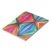 Bloc-note Arc-en-ciel - Art optique géométrique (Tourné)