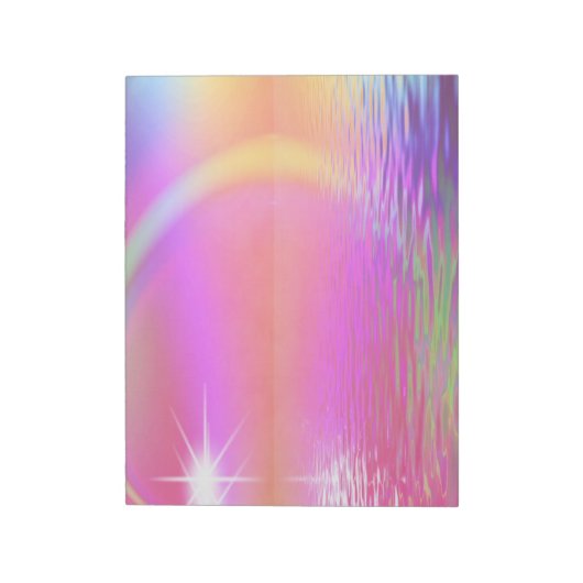 Bloc-note Arc en ciel coloré (Tourné)