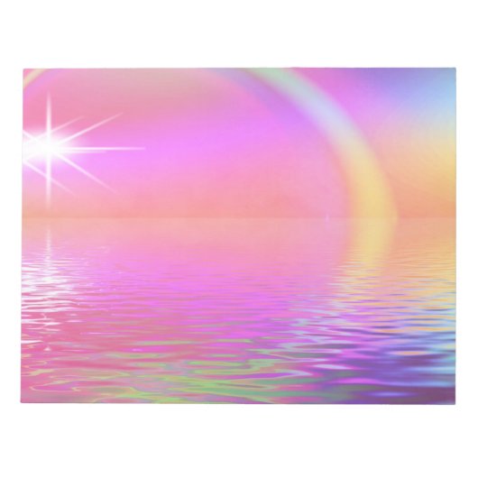 Bloc-note Arc en ciel coloré (Devant)