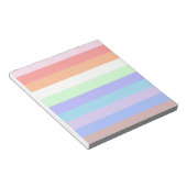 Bloc-note Arc-en-ciel des couleurs pastel (Incliné)