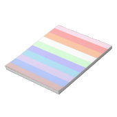 Bloc-note Arc-en-ciel des couleurs pastel (Tourné)