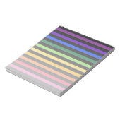 Bloc-note Arc-en-ciel et rayures noires (Tourné)