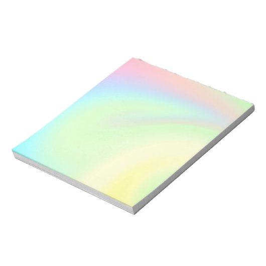 Bloc-note Arc-en-ciel pastel de couleur (Tourné)