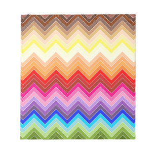 Bloc-note Arc-en-ciel Zig Zag