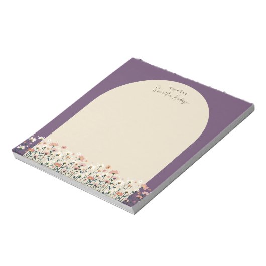 Bloc-note Arche frontière Fleur sauvage Chic Boho (Tourné)