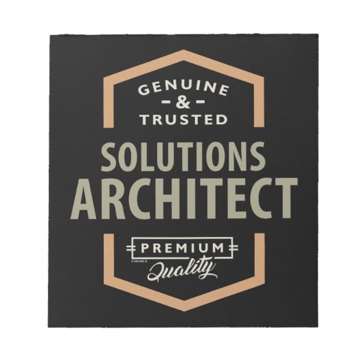 Bloc-note Architecte de solutions (Devant)