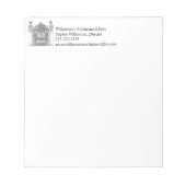 Bloc-note Architecture House Brick Gates Realtor Architecte (Devant)