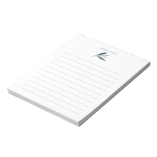 Bloc-note Ardoise Botanique Thème | Lined (Tourné)