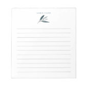 Bloc-note Ardoise Botanique Thème | Lined (Devant)