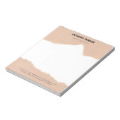 Bloc-note Arêtes déchirées en papier (Tourné)