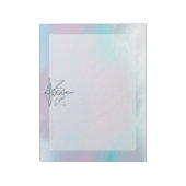 Bloc-note Argent comme RN Caduceus Médicale Mère Pearl (Tourné)